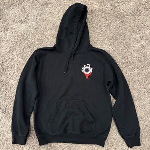Black Graphic patch Hoodie